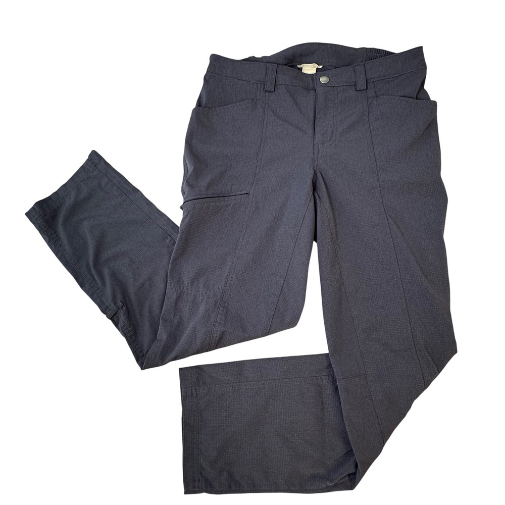 Duluth Trading Ripstop Pants Women's Size 6x29 Gray Hiking Outdoor Zip Pocket
